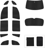 12PCS Window Shades for Honda Pilot 2016-2022 Accessories – Full Coverage Sun Shade for Side Windows, Rear Triangular & Windshield – UV Protection & Privacy for Camping, Napping, Relaxing