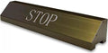 Aluminum Alloy Parking Stopper for Garage, Triangle Garage Parking Assistance, Car Stoppers for Garage, 1 Piece, for Car, SUV(Brown,60cmx12cm/23.6inx4.7in)