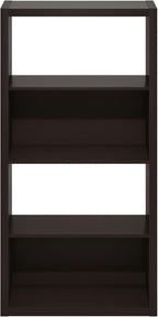 Furinno Viola Book Shelf, 4-Tier Bookshelf, Extra Thick Frame Bookcase with Open Shelf, Open Back Design, 11.3" x 23.2" x 45.