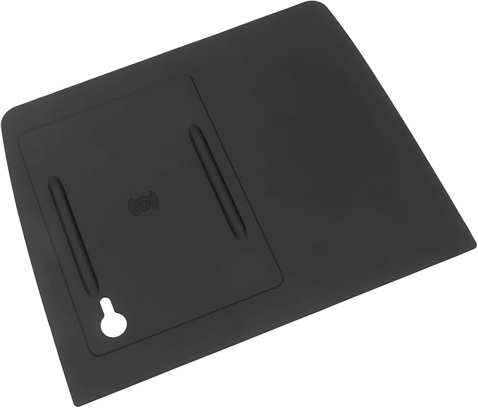 Wireless Charging Protector Mat Compatible with Honda 2023-2025 2026 Pilot & 2026 Passport Accessories Black Silicone Material Center Console Mat (with Indicator Light Port)
