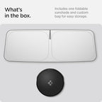 Spigen Triple-Coated CryoShade Front Windshield Sunshade (Reinforced Velcro Strap) Designed for Jeep Wrangler JL 2025-2018 & Gladiator 2025-2020
