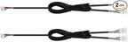 Acrylic Neon Light Kits 2-in-1 Extension Cable 2 Pcs