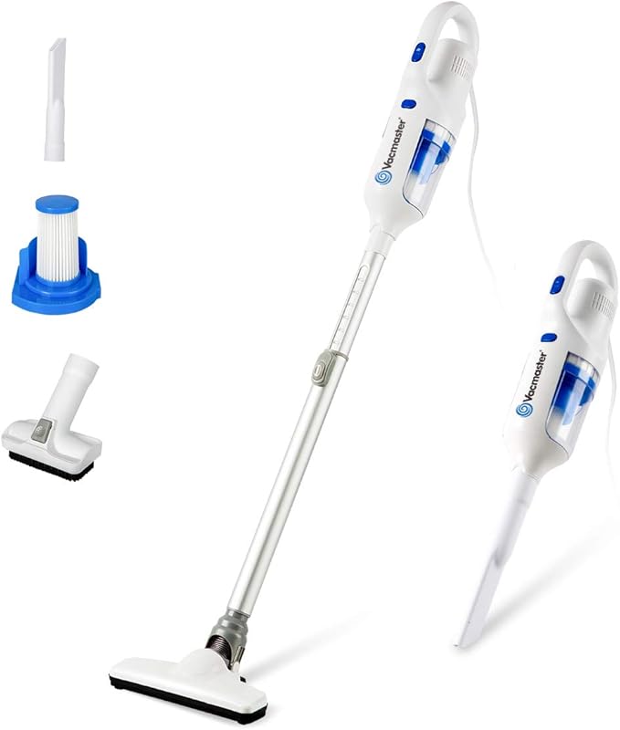 Vacmaster Corded Stick Vacuum Cleaner 2 in 1 Ultra-Lightweight 14Kpa Power Suction Handheld Vacuum Cleaner with Washable HEPA