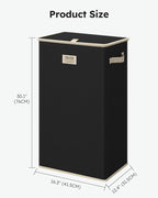 SOLEDI Laundry Hamper with Lid 100L Large & Tall Collapsible Laundry Basket, Clothes Hamper with Bag Removable Easy to Carry,