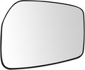TRQ Driver Side Mirror Glass Non Heated For Factory Equipped Mirrors Only Compatible with 2015-2019 Nissan Versa 2015-2019 Ve