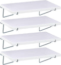 Blulu 4 Set Large Pegboard Shelf Kit Fiberboard peg Board Shelving Storage Brackets Stain Resistant Peg Board Organizer Shelv