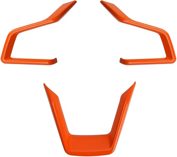 Auovo Steering Wheel Cover Trims for Subaru Crosstreck Outback Legacy Accessories 2018-2025 2026 Steering Wheel Panel Frame Covers for Subaru Impreza 2017-2026/19-26 Forester/Ascent 2018-2026 (Orange)