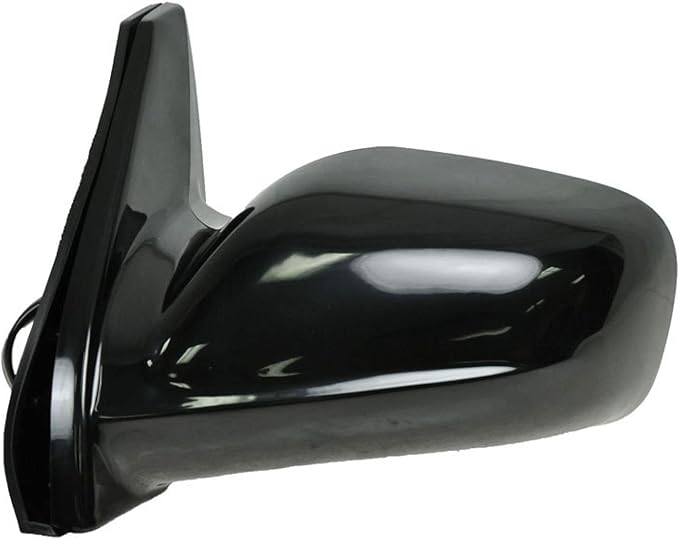 TRQ 2 Piece Driver and Passenger Side Mirror Assembly Set Electric Adjustment Non-Heated No Memory Black Compatible with 2003