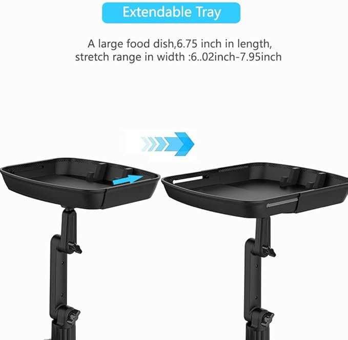 Cup Holder Tray Table, 360º Adjustable Car Drink Holders Tray, Stretchable Car Food Tray Coffee Table Stand with Phone Holder