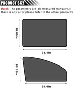 4PCS Car Side Window Sun Shades, Auto Window Sunshades Privacy Curtains Blackout with Magnetic, UV Rays, Heat Protection Stretch Car Window Covers for Sleeping, Camping, Breastfeeding (Front & Back)