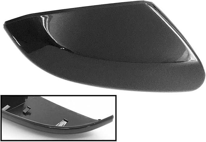 Black Right Mirror Cap Cover For Honda Civic 2016 2017 2018 2019 2020 2021 Rearview Mirror Cap Replacement (Black Right Side)