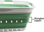 SAMMART 42L (11 gallon) Collapsible Plastic Laundry Basket - Foldable Pop Up Storage Container/Organizer - Portable Basket - 