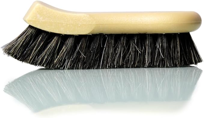 Chemical Guys Long Bristle Horse Hair Leather Cleaning Brush - Leather Brush to Gently Clean Car Interiors,Furniture,Sneakers