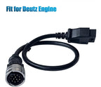 OBD2 Diagnostic Adapter Cable for Deutz Engine Relace for Bosch 3824-25 Work for MAZ Bus Ag: for Gregoire, for Manitou, for