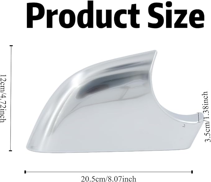 fit For Tesla Model 3 Front Wing Mirror Cover Holder Lower Tray 2017-2025，chrome matte Right Passenger Side Mirror Bottom Cover Replacement for Tesla Model 3 Wing Repair(right）
