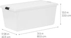 IRIS USA 91 Qt Stackable Plastic Storage Bins with Lids, 4 Pack - BPA-Free, Discreet Organizing Solution, Latches, Durable Ne