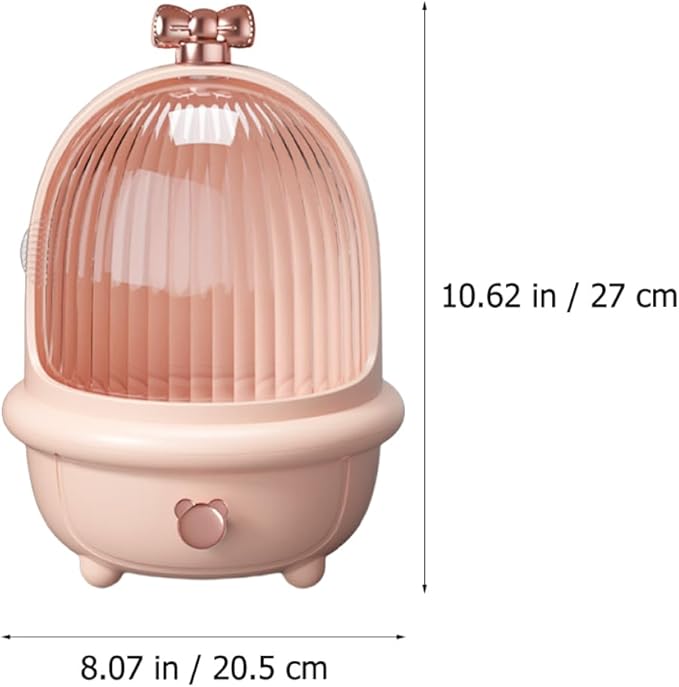 DOITOOL Box Makeup Box Storage Shelf Display Cabinet Skin Care Storage Pink Cosmetic Organizer Desktop Syrup