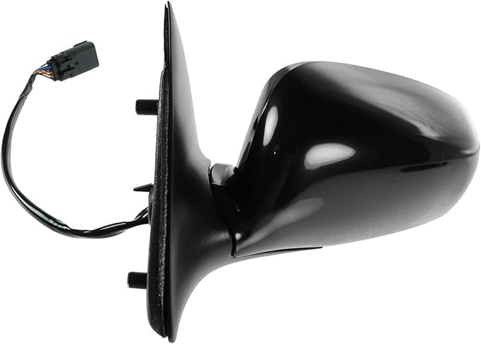 TRQ 2 Piece Driver and Passenger Side Mirror Assembly Set Electric Adjustment Heated Memory Puddle Light Black Compatible wit