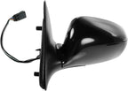 TRQ 2 Piece Driver and Passenger Side Mirror Assembly Set Electric Adjustment Heated Memory Puddle Light Black Compatible wit