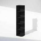 Furinno Reed Corner Shelf, 5-Tier Corner Bookshelf, Book Shelf, Corner Shelves, Storage Rack, for Organization and Storage, H