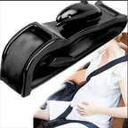 Car Seat Belt Cover for Pregnancy, Soft Harness for Neck and Abdomen Protection, with Adjustable Strap Soft Harness, Comfort Enhancer for Maternity Car Universal Travel(Black)