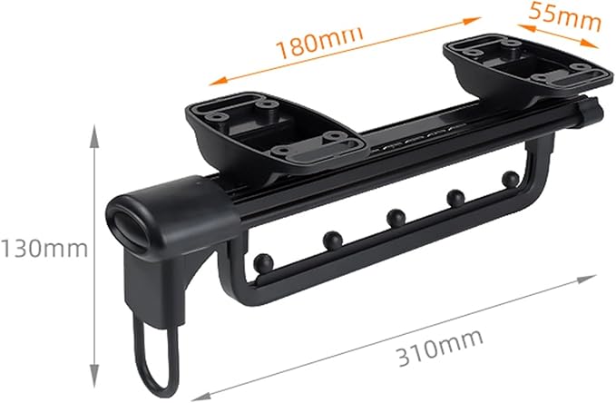 Pull Out Clothes Rail Extendable Pull Out Closet Rod - Wardrobe Pull-Out Trousers Rack, Adjustable 25-46 Cm Clothes Rail Ward