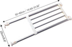 Hershii Expandable Closet Tension Shelf Rod Adjustable Storage Rack Heavy Duty DIY Organizer Divider for Wardrobe Cupboard Ki