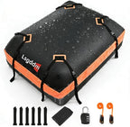 15 Cubic Ft Rooftop Cargo Carrier, Waterproof Car Roof Bag for Vehicles with or Without Rack, Soft Roof Top Luggage Bag for Travel, Camping, Moving (Soft car roof Bag, 15 Cubic feet)