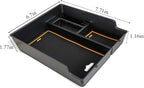 BestEvMod for Rivian R1T & R1S Accessories Center Console Organizer Tray Armrest Storage Box ABS Material with PVC Trim Compatible with Rivian R1T/R1S 2022 2023 2024 2025 2026 Accessories(V2 Yellow)