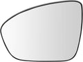 TRQ Driver Side Mirror Glass Non-Heated Snap On Clear Compatible with 2019-2023 Nissan Altima NI1324141