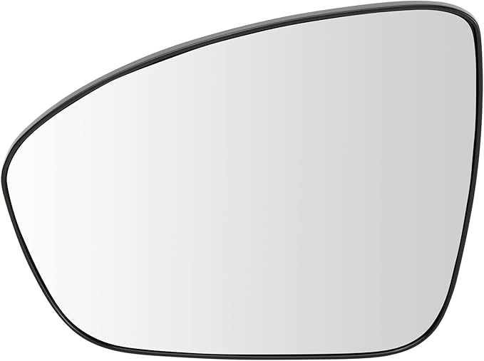 TRQ Driver Side Mirror Glass Non-Heated Snap On Clear Compatible with 2019-2023 Nissan Altima NI1324141