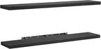 AMADA HOMEFURNISHING Floating Shelves, 47″ Large Wall Mounted Shelves for Bathroom, Bedroom, Living Room, Kitchen, Office, Ha