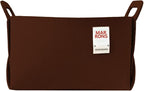 Collapsible Felt CHOCOBROWN Storage Bin Large 14.6"x9.4"x9.4" – Foldable Basket with Handles for Closet, Laundry Room Organiz