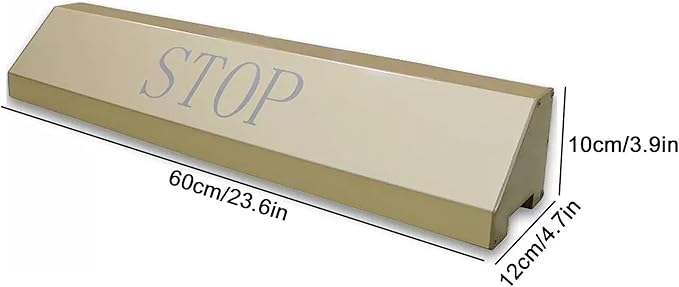 Aluminum Alloy Parking Stopper for Garage, Triangle Garage Parking Assistance, Car Stoppers for Garage, 1 Piece, for Car, SUV(Gold,60cmx12cm/23.6inx4.7in)