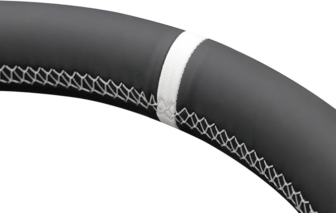 MEWANT Hand Stitched Tesla Model S(O-Shaped) Steering Wheel Cover Wrap for Tesla Model S 2021-2023 / Model X 2021-2023 Steering Wheel Accessories