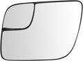 TRQ Left Mirror Glass Snap On Clear Compatible with 2016-2019 Ford Explorer 2013-2019 Ford Police Interceptor Utility FO13242