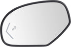 TRQ Mirror Glass Auto Dimming BSD Heated Driver Side for Cadillac Chevy GMC