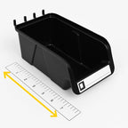 WallPeg Pegboard Bins - 6 Each 7" & 6 Each 5" ORGANIZING Bins - Hooks to Peg Board Panel Organize Hardware Arrange Accessorie