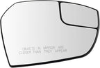 TRQ Passenger Side Right Mirror Glass Convex with Backing Plate Compatible with 2017-2018 Ford Escape FO1325172 GJ5Z17K707A