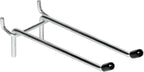 10 Pcs Pegboard Hooks, 6 Inch Peg Board Hooks, Pegboard Pegs Accessories with Rubber Tipped, Double Peg Hook Fit 1/4” Hole, H