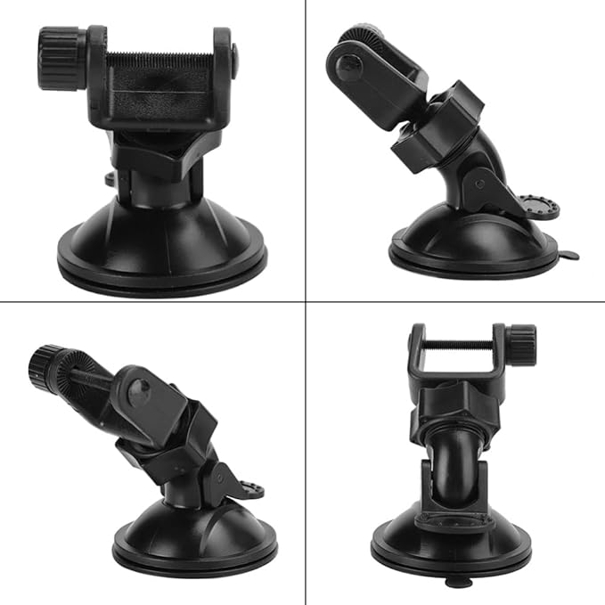 4 Pack Universal Car Dash Cam Mount - Vacuum Suction Cup Holder with 4 Interchangeable Heads for GPS Navigation and Dashboard Recorder(U-Shape Heads)