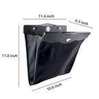 XSUPER Hanging Trash Bag with Smart LED, Magnetic Car Can, Waterproof PU Leather Garbage Can, Multipurpose Garbage Bag for Back Seat with 15 Disposable Bags, Black