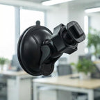 Universal Car Dash Cam Mount - Vacuum Suction Cup Holder with 4 Interchangeable Heads for GPS Navigation and Dashboard Recorder(Buckle w/o CardPos)