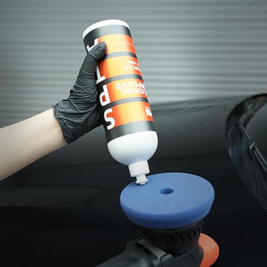 Medium Cut Polishing Compound, SPTA 33.8oz (1000ml) Polishing Compound Car Scratch & Swirl Remover Rubbing Compound & Medium Cut Polish Compound Swirl Remover for Car Automotive Paint Correction