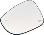 Left Driver Side Mirror Glass Heated W/Blind Spot NO-Auto Dimming Compatible with 2017-2024 Chrysler Pacifica for 2020-2024 Chrysler Voyager（2 PIN ） (Driver Blind Spot No-Anti-glare)