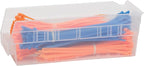 Akro-Mils 30120 Plastic Shelf Bins, Heavy Duty Storage Bins for Garage, Closet, and Drawer Organization, 12" x 4" x 4", Clear