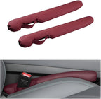 Car Seat Gap Filler, 2PCS Between Vehicle Seats Console Organizer Stop Things from Dropping, Automotive Interior Chair Gap Coverage Fill, Universal for SUV Automobile Truck (Wine Red)
