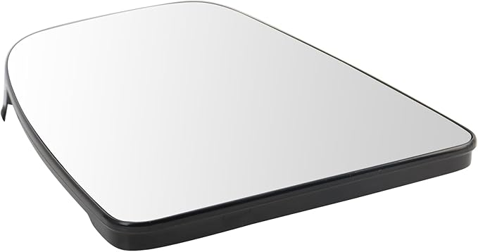 TRQ Driver Side Upper Mirror Glass Clear Non-Heated Compatible with 2014-2024 Ram ProMaster 1500 2500 3500 CH1324193
