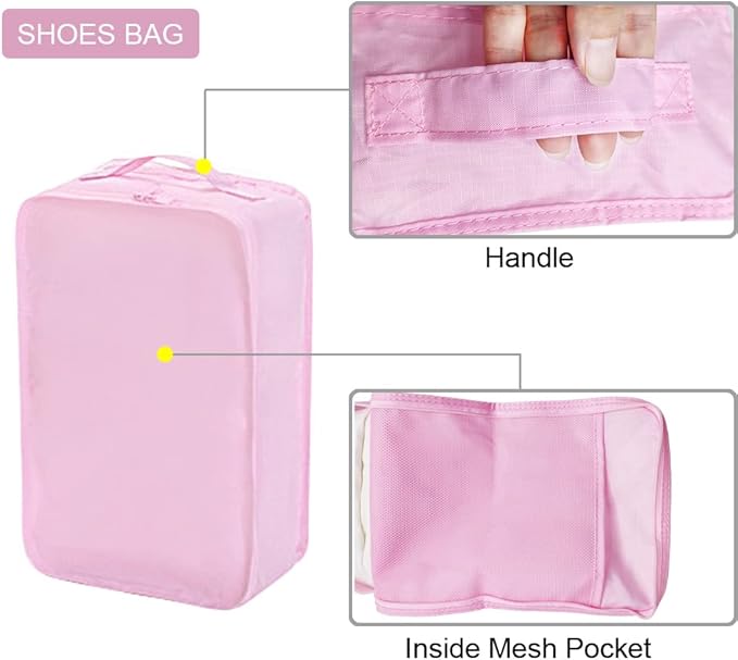 Packing cubes for Travel, CALACH Luggage Organizer Bags 6 Set Packing Cubes for Suitcases Travel Essentials for Carry on Mesh