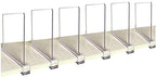 CY craft Acrylic Shelf Divider,Wood Shelf Dividers,Clear Closet Shelf Separators Clothing Organizer Perfect for Bedroom Shelv